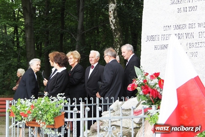 Zdjęcie w galerii na portalu naszraciborz.pl: Jubileusz ponownego odsłonięcia kamienia Eichendorffa w Brzeziu wiadomości z regionu