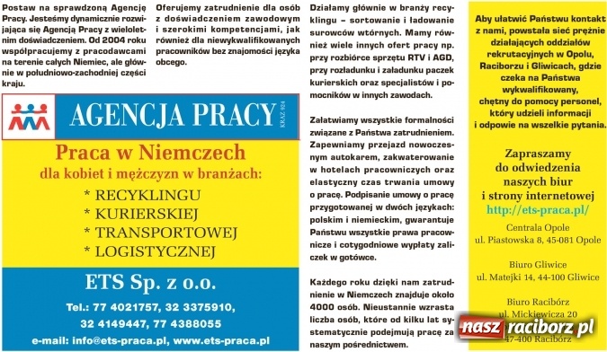 Zdjęcie w galerii na portalu naszraciborz.pl: Szukasz pracy? Przejrzyj najciekawsze oferty z regionu wiadomości z regionu