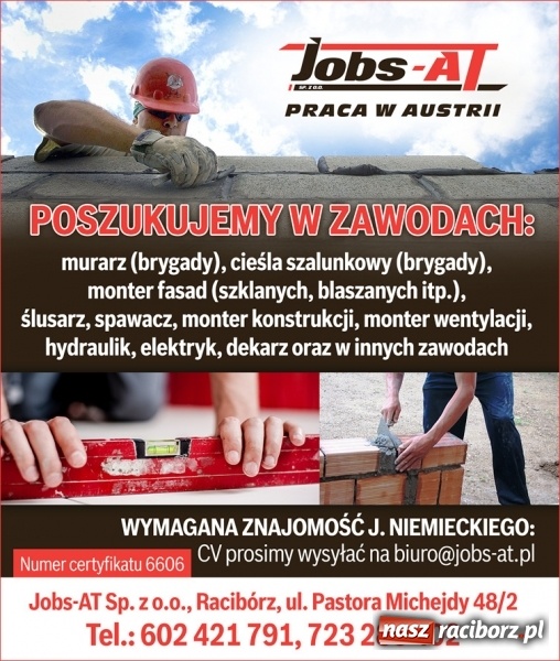 Zdjęcie w galerii na portalu naszraciborz.pl: Szukasz pracy? Przejrzyj najciekawsze oferty z regionu wiadomości z regionu