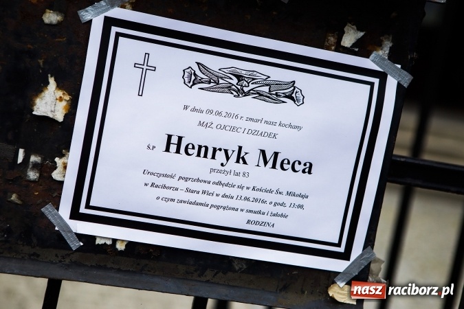 Zdjęcie w galerii na portalu naszraciborz.pl: Ostatnie pożegnanie doktora Henryka Mecy wiadomości z regionu