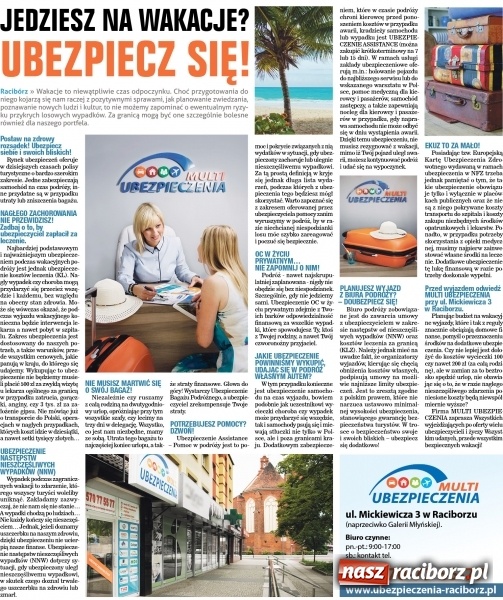 Zdjęcie w galerii na portalu naszraciborz.pl: A czy ty zaplanowałeś już wakacje? wiadomości z regionu