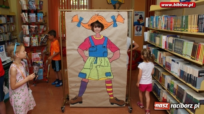 Zdjęcie w galerii na portalu naszraciborz.pl: Wakacyjne hece w bibliotece z Pippi Langstrumpf  wiadomości z regionu