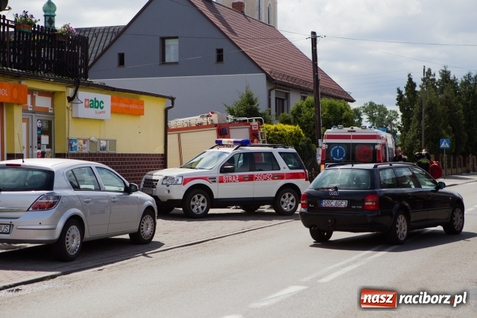 Zdjęcie w galerii na portalu naszraciborz.pl: Pożar w piwnicy sklepu ABC w Nędzy wiadomości z regionu