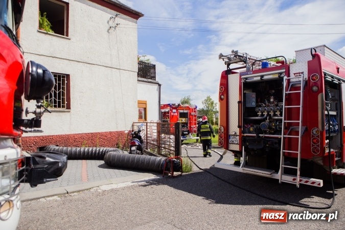 Zdjęcie w galerii na portalu naszraciborz.pl: Pożar w piwnicy sklepu ABC w Nędzy wiadomości z regionu