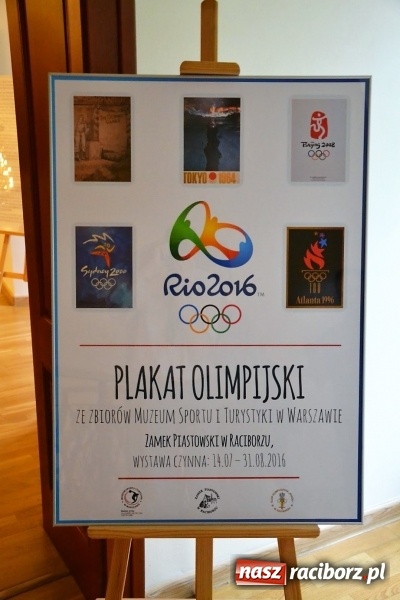 Zdjęcie w galerii na portalu naszraciborz.pl: Plakat Olimpijski - otwarcie wystawy na Zamku Piastowskim  wiadomości z regionu