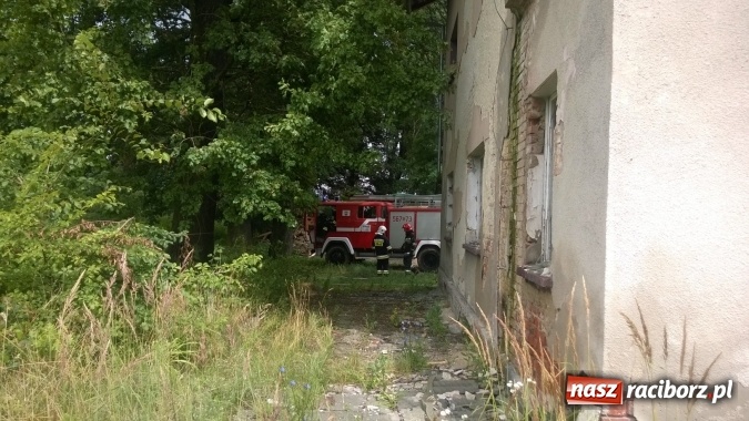 Zdjęcie w galerii na portalu naszraciborz.pl: W Lekartowie palił się pustostan po dworcu PKP wiadomości z regionu