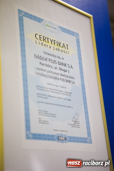 Zdjęcie w galerii na portalu naszraciborz.pl: Bank z samymi plusami wiadomości z regionu