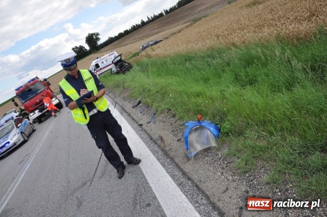 Zdjęcie w galerii na portalu naszraciborz.pl: Kierowca kawasaki z Raciborza przesadził z prędkością wiadomości z regionu