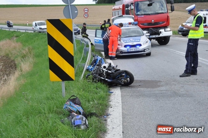 Zdjęcie w galerii na portalu naszraciborz.pl: Kierowca kawasaki z Raciborza przesadził z prędkością wiadomości z regionu