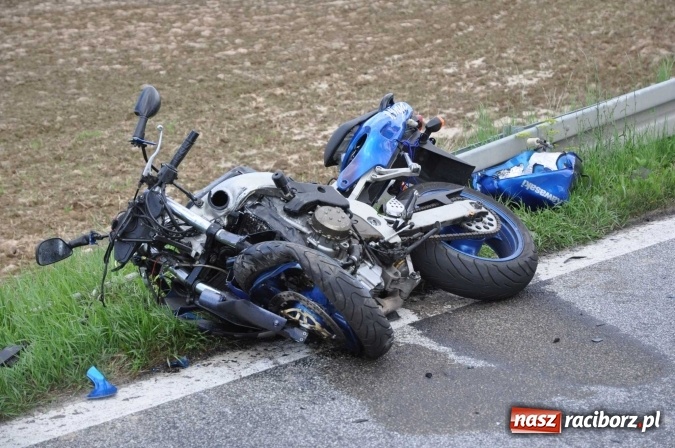 Zdjęcie w galerii na portalu naszraciborz.pl: Kierowca kawasaki z Raciborza przesadził z prędkością wiadomości z regionu