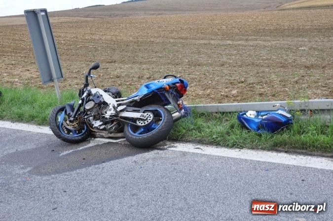 Zdjęcie w galerii na portalu naszraciborz.pl: Kierowca kawasaki z Raciborza przesadził z prędkością wiadomości z regionu