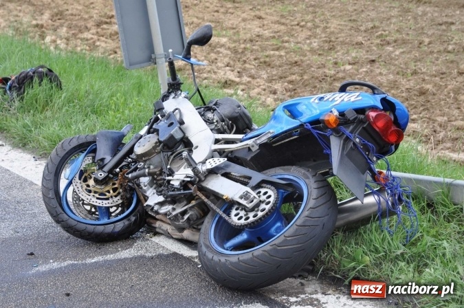 Zdjęcie w galerii na portalu naszraciborz.pl: Kierowca kawasaki z Raciborza przesadził z prędkością wiadomości z regionu