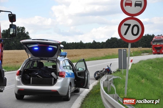 Zdjęcie w galerii na portalu naszraciborz.pl: Kierowca kawasaki z Raciborza przesadził z prędkością wiadomości z regionu