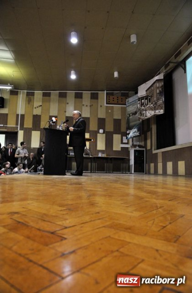 Zdjęcie w galerii na portalu naszraciborz.pl: J. Kaczyński w Raciborzu: zasadniczy spór wiadomości z regionu