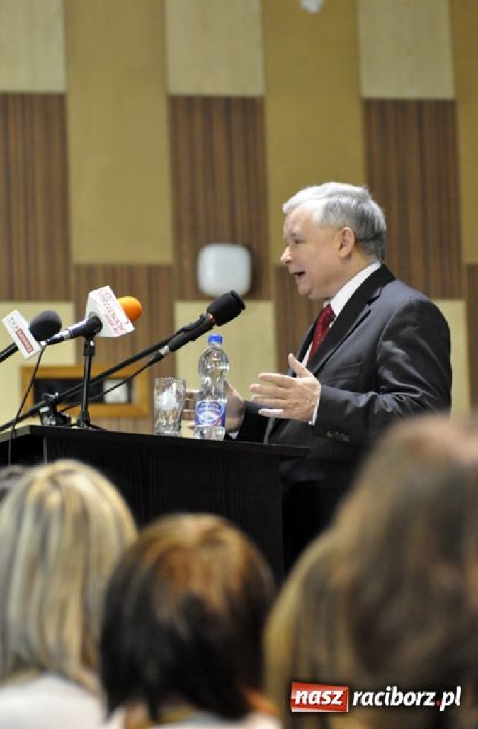 Zdjęcie w galerii na portalu naszraciborz.pl: J. Kaczyński w Raciborzu: zasadniczy spór wiadomości z regionu