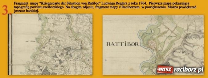 Zdjęcie w galerii na portalu naszraciborz.pl: Najstarszy raciborski plan miasta z 1742 roku i pierwsza mapa topograficzna okolic Raciborza z 1764 roku wiadomości z regionu