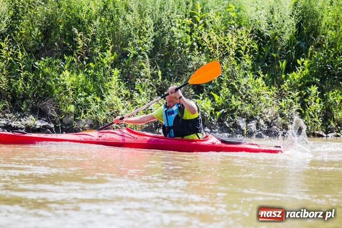 Zdjęcie w galerii na portalu naszraciborz.pl: Zawody w slalomie kajakowym na rzece Odrze wiadomości z regionu