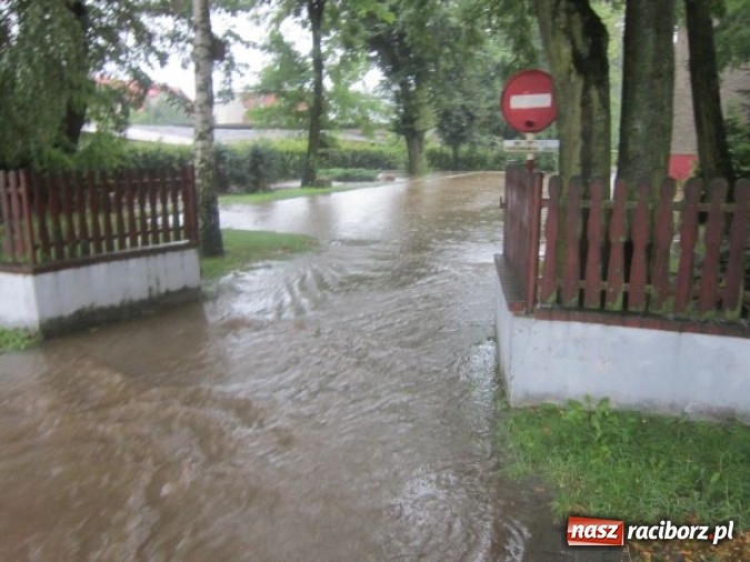 Zdjęcie w galerii na portalu naszraciborz.pl: Podtopione domy i budynki użyteczności publicznej, w tym szkoła. Rudy po nawałnicy wiadomości z regionu
