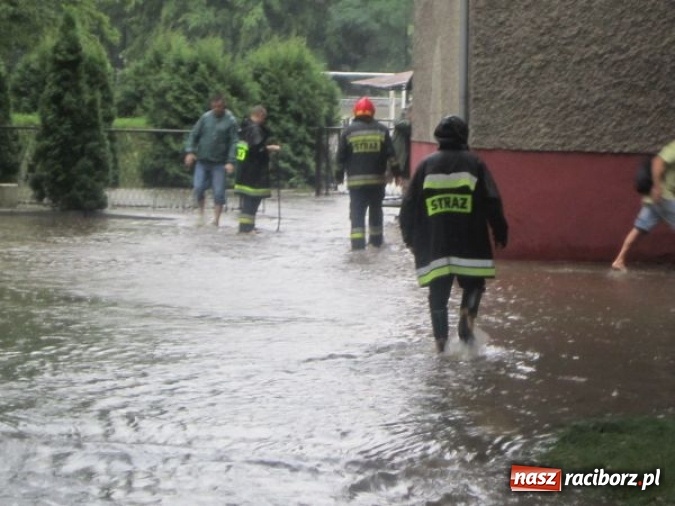 Zdjęcie w galerii na portalu naszraciborz.pl: Podtopione domy i budynki użyteczności publicznej, w tym szkoła. Rudy po nawałnicy wiadomości z regionu