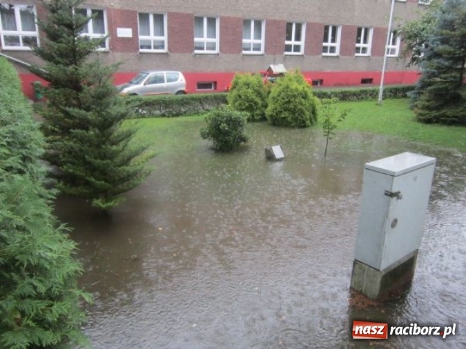 Zdjęcie w galerii na portalu naszraciborz.pl: Podtopione domy i budynki użyteczności publicznej, w tym szkoła. Rudy po nawałnicy wiadomości z regionu
