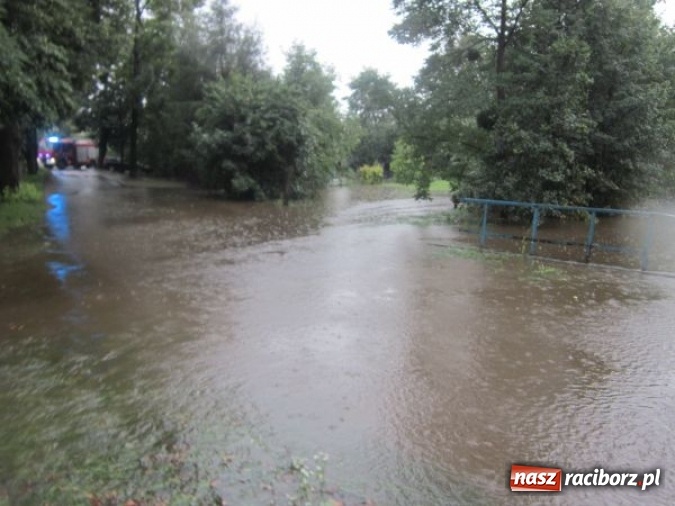 Zdjęcie w galerii na portalu naszraciborz.pl: Podtopione domy i budynki użyteczności publicznej, w tym szkoła. Rudy po nawałnicy wiadomości z regionu