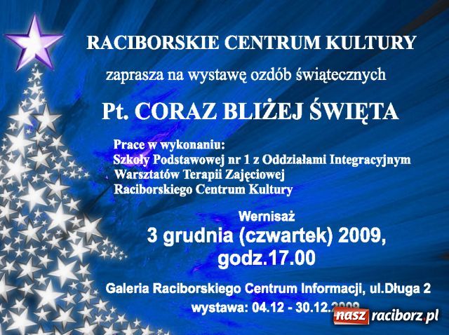 Zdjęcie w galerii na portalu naszraciborz.pl: Coraz bliżej święta wiadomości z regionu
