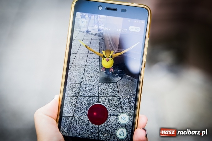 Zdjęcie w galerii na portalu naszraciborz.pl: Pokemony opanowały cały świat, dotarły r&oacute;wnież do Raciborza wiadomości z regionu