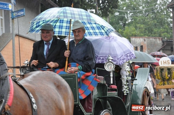 Zdjęcie w galerii na portalu naszraciborz.pl: Deszczowe dożynki w Żerdzinach wiadomości z regionu