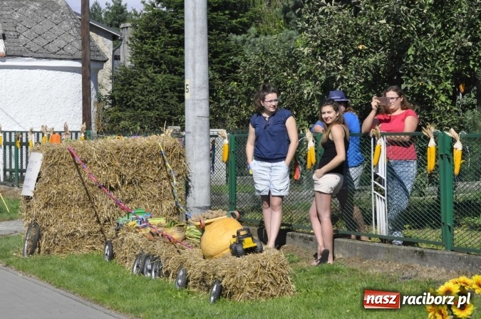 Zdjęcie w galerii na portalu naszraciborz.pl: Dożynki 2016. Praczki Słowianki z Żerdzin i dżentelmeni z Pawłowa w korowodzie na gminnych dożynkach w Makowie wiadomości z regionu