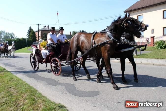 Zdjęcie w galerii na portalu naszraciborz.pl: Dożynki 2016. Korowód gigant w Kornowacu  wiadomości z regionu