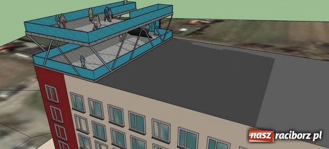 Zdjęcie w galerii na portalu naszraciborz.pl: Nie Brzezie, nie kości&oacute;ł farny, lecz szpital. Zobacz, jak może wyglądać platforma widokowa przy Gamowskiej i co z tego miejsca widać wiadomości z regionu