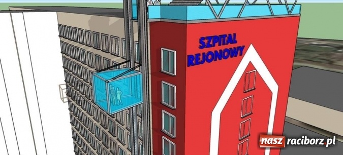 Zdjęcie w galerii na portalu naszraciborz.pl: Nie Brzezie, nie kości&oacute;ł farny, lecz szpital. Zobacz, jak może wyglądać platforma widokowa przy Gamowskiej i co z tego miejsca widać wiadomości z regionu