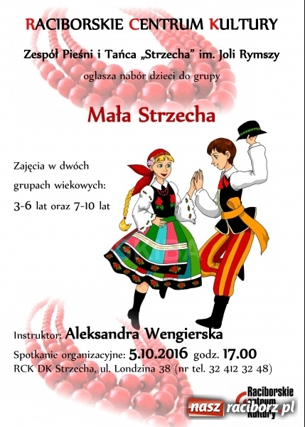 Zdjęcie w galerii na portalu naszraciborz.pl: W październiku w Raciborskim Centrum Kultury rusza nowy rok artystyczny. Sprawdź, jakie zajęcia zaplanowano wiadomości z regionu