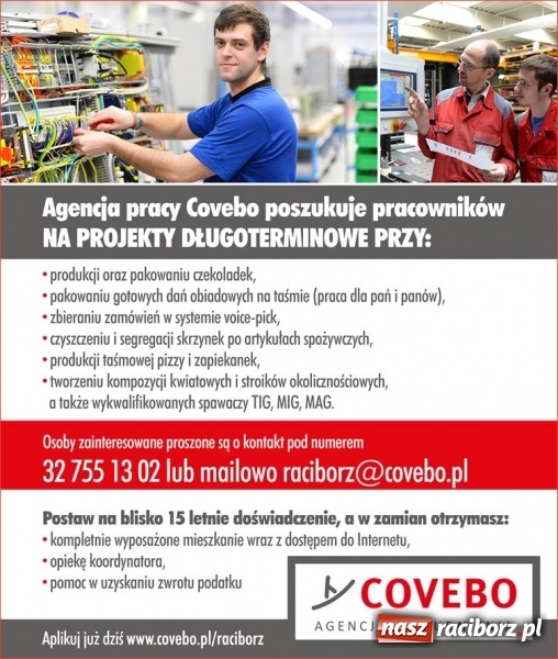 Zdjęcie w galerii na portalu naszraciborz.pl: Szukasz pracy? A może chcesz zmienić obecną na lepiej płatną? Koniecznie zajrzyj tutaj wiadomości z regionu