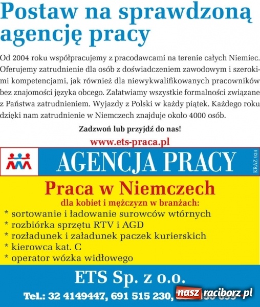 Zdjęcie w galerii na portalu naszraciborz.pl: Szukasz pracy? A może chcesz zmienić obecną na lepiej płatną? Koniecznie zajrzyj tutaj wiadomości z regionu