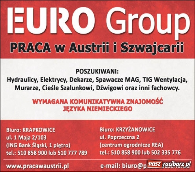 Zdjęcie w galerii na portalu naszraciborz.pl: Szukasz pracy? A może chcesz zmienić obecną na lepiej płatną? Koniecznie zajrzyj tutaj wiadomości z regionu