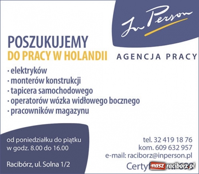 Zdjęcie w galerii na portalu naszraciborz.pl: Szukasz pracy? A może chcesz zmienić obecną na lepiej płatną? Koniecznie zajrzyj tutaj wiadomości z regionu