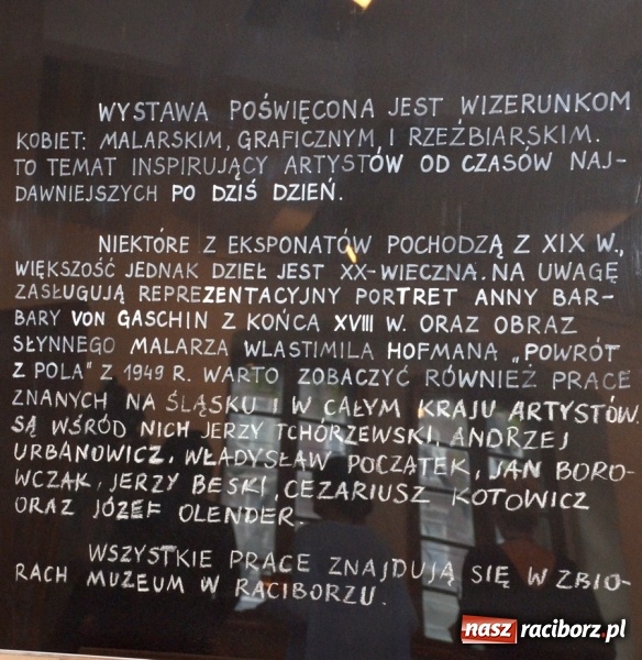 Zdjęcie w galerii na portalu naszraciborz.pl: Kobieta w sztuce – nowa wystawa w raciborskim Muzeum wiadomości z regionu