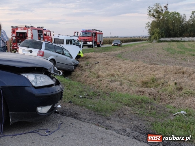 Zdjęcie w galerii na portalu naszraciborz.pl: Kolizja w Owsiszczach! Dwie osoby przewiezione do szpitala wiadomości z regionu