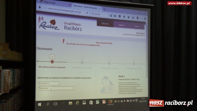 Zdjęcie w galerii na portalu naszraciborz.pl: Na co zagłosować? Reklama Budżetu Obywatelskiego w bibliotece  wiadomości z regionu
