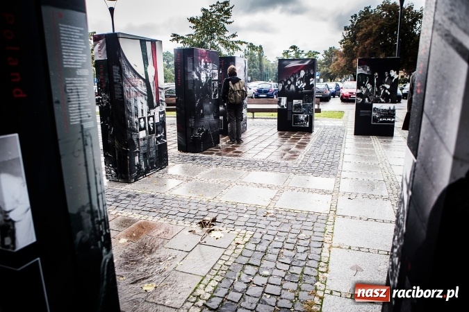 Zdjęcie w galerii na portalu naszraciborz.pl: Na skwerze ks. Stefana Pieczki otwarto wystawę pt. 1956. Polska-Węgry. Pamięć i Historia wiadomości z regionu