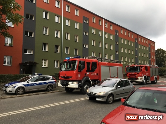 Zdjęcie w galerii na portalu naszraciborz.pl: Pożar w mieszkaniu przy ul. Wojska Polskiego  wiadomości z regionu