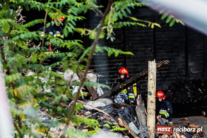 Zdjęcie w galerii na portalu naszraciborz.pl: Pożar w starej hali byłej Emy w Brzeziu wiadomości z regionu