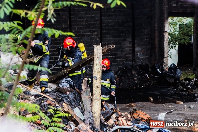 Zdjęcie w galerii na portalu naszraciborz.pl: Pożar w starej hali byłej Emy w Brzeziu wiadomości z regionu