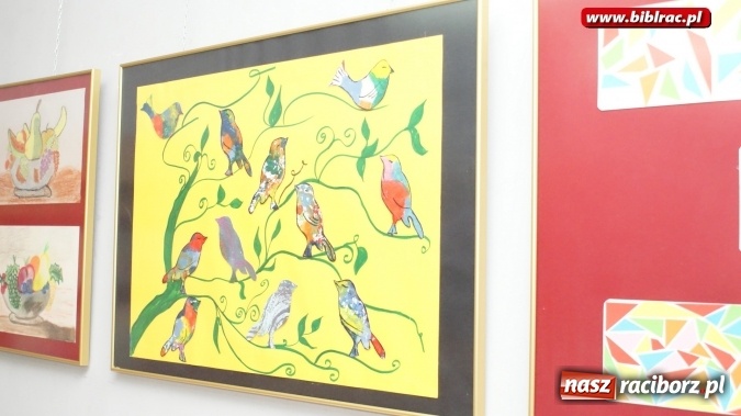 Zdjęcie w galerii na portalu naszraciborz.pl: Pokonać chorobę sztuką po raz kolejny w raciborskiej bibliotece wiadomości z regionu