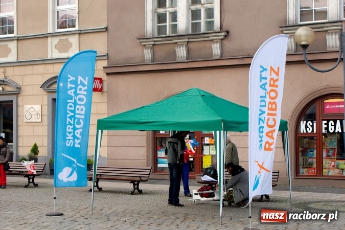 Zdjęcie w galerii na portalu naszraciborz.pl: Promocja projektu Skrzydlatego Raciborza na Rynku wiadomości z regionu