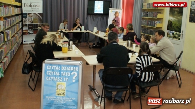 Zdjęcie w galerii na portalu naszraciborz.pl: Rodzinna sobota z Kubusiem Puchatkiem w bibliotece  wiadomości z regionu