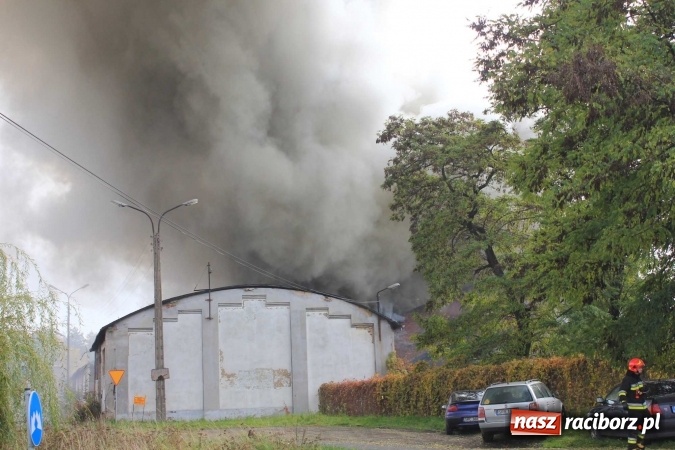 Zdjęcie w galerii na portalu naszraciborz.pl: Ogromny pożar hali przy ul. Zakładowej w Raciborzu Brzeziu. Byliśmy na miejscu od początku akcji. FOTO I WIDEO wiadomości z regionu
