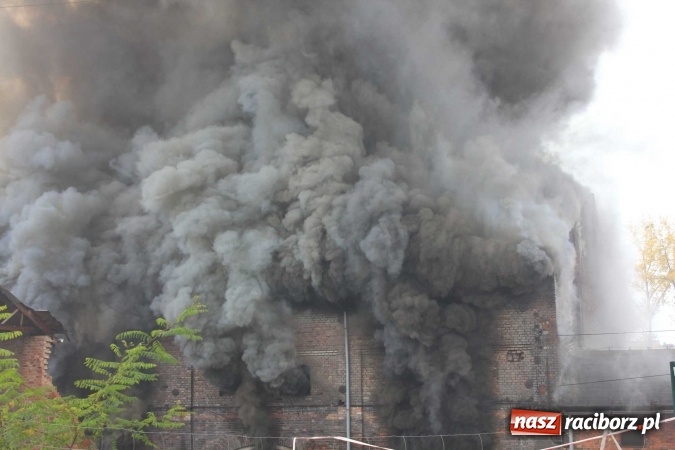 Zdjęcie w galerii na portalu naszraciborz.pl: Ogromny pożar hali przy ul. Zakładowej w Raciborzu Brzeziu. Byliśmy na miejscu od początku akcji. FOTO I WIDEO wiadomości z regionu