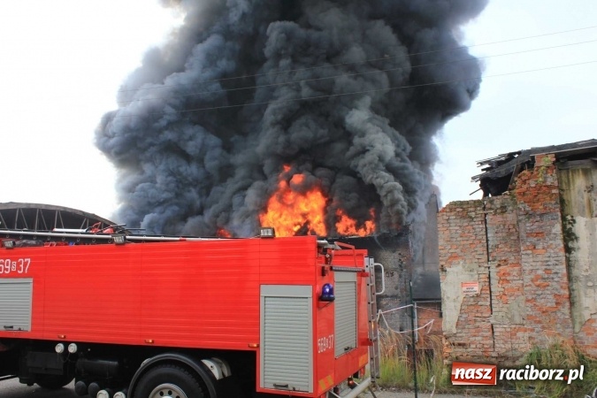 Zdjęcie w galerii na portalu naszraciborz.pl: Ogromny pożar hali przy ul. Zakładowej w Raciborzu Brzeziu. Byliśmy na miejscu od początku akcji. FOTO I WIDEO wiadomości z regionu